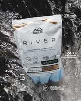RIVER PROTEÍNA HIDROLIZADA DE SUERO DE LECHE SABOR: GALLETA